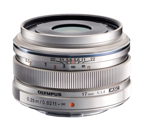 Objektiv Olympus EW-M1718 - 17mm f1.8 silver - Cashback 2 500 Kč