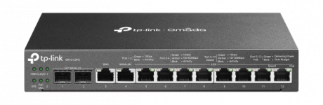 Router TP-Link ER7212PC SafeStream VPN 1x GWAN + 1x GWAN/LAN + 2x SFP GWAN/LAN, 8x GLAN s PoE, Omáda