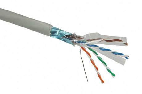 Kabel Solarix FTP Cat6 drát 500m PVC