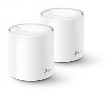 WiFi router TP-Link Deco X20 (2-pack) AX1800, WiFi 6, 2x GLAN, / 574Mbps 2,4GHz/ 1201Mbps 5GHz