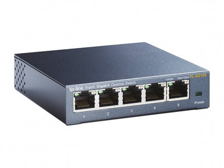 Switch TP-Link TL-SG105S switch 5x GLan, kov