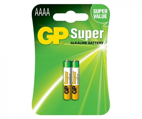 Baterie GP Super Alkaline 25A, (AAAA, LR61, LR8D425), 2ks