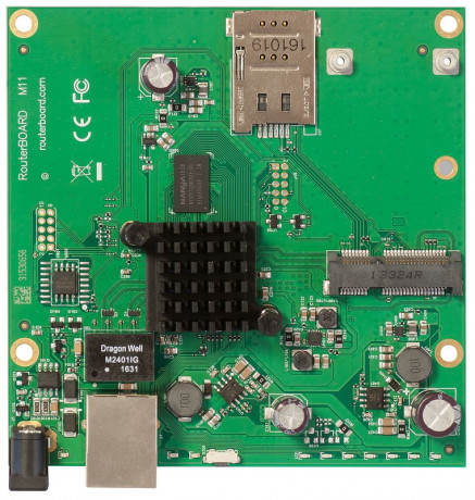 RouterBoard Mikrotik RBM11G Dual Core 880MHz CPU, 256MB RAM, 1x Gbit LAN, 1x miniPCI-e, ROS L4