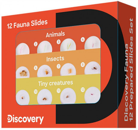 Příslušenství Discovery Fauna 12 Prepared Slides Set - sada hotových preparátů