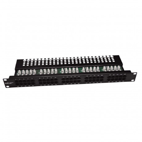 Patch panel LEXI-Net ISDN 50p. 1U - Black