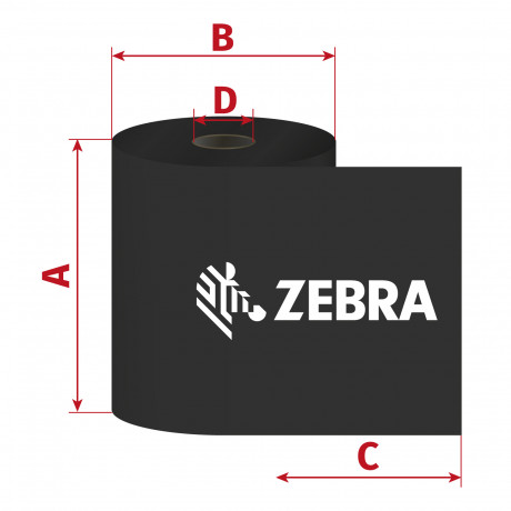 Páska Zebra ZipShip 2300, 102mm x 450m, TTR, vosk