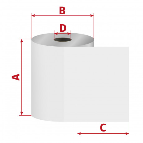 Kotouček 80/150/25 - 18 V (gramáž 75g/m2) Termocitlivý, (150m)