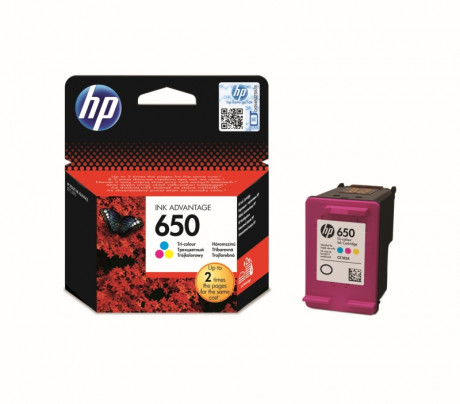 Inkoust HP Ink No 650 barevná, CZ102AE