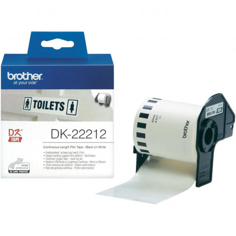 Páska Brother DK-22212 (bílá filmová role 62mm x 15,24m)