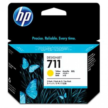 Inkoust HP Ink No 711 žlutá 3-pack 29-ml, CZ136A