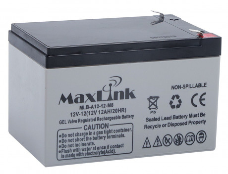 Baterie Maxlink MLB-A12-12 VRLA AGM 12V/12Ah náhrada za RBC4