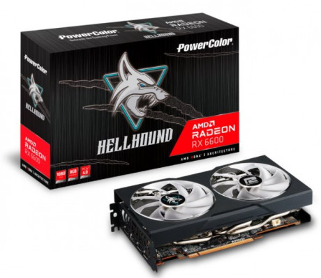 Grafická karta PowerColor AMD Radeon™ RX 6600 Hellhound 8GB GDDR6, HDMI, 3xDP