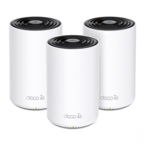 WiFi router TP-Link Deco XE75 Pro(3-pack) AXE5400, WiFi 6E, 1x 2.5GLAN, 2x GLAN / 574Mbps 2,4GHz/ 24