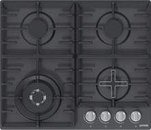 Gorenje GW641MB  Plynová deska, 4 horáky s poistkami, WOK, litinové mřížky, černá 