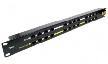 Patch panel POE UTP cat.5e 12p 1U B...