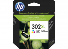 Inkoust HP 302XL 3barevná kazeta, ink cartridge (3 color), F6U67AE  