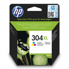 Inkoust HP 304XL barevná inkoustová kazeta, N9K07AE  