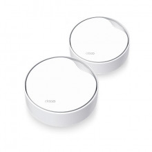 WiFi router TP-Link Deco X50-PoE(2-pack) WiFi 6, 1x 2,5GLAN, 1x GLan s PoE, 2,4/ 5GHz AX3000 