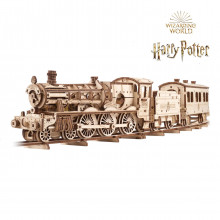 Puzzle Ugears 3D dřevěné mechanické Harry Potter Bradavický expres 