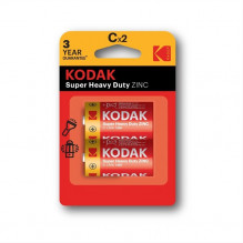 Baterie Kodak monočlánek C Heavy Duty zinko-chloridová 2 ks, blistr 