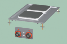 PCQD-64ET - Sporák drop-in el. 2x drop-in plotýnka 400 V 