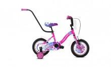 Dětské jízdní kolo Capriolo BMX 12"HT VIOLA bílo-růžové 2. jakost 