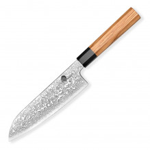 Nůž Dellinger šéfkuchaře Santoku 7,5" Buffalo Olive Octagon 185 mm 