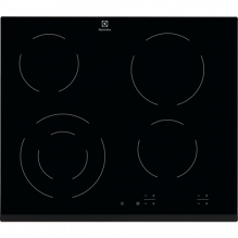 Electrolux EHF6241FOK Varná deska sklokeramická Radiant Hob 60 cm, Varné zóny 4, Černá 