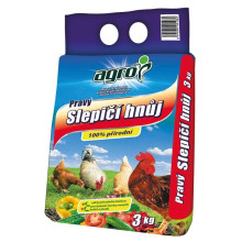 Hnojivo Agro  Pravý slepičí hnůj 3 kg 