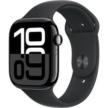 Hodinky Apple Watch Series 10 GPS 42mm Jet Black Aluminium Case with Black Sport Band-S/M 